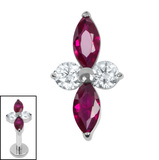 Titanium Internal Arya Marquise  - SKU 75459