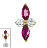 Titanium Internal Arya Marquise  - SKU 75460