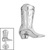 Titanium Internal Cowboy Boot - SKU 75522