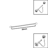Titanium Piercing Connector Chains - SKU 75562
