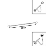 Titanium Piercing Connector Chains - SKU 75563