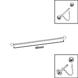 Titanium Piercing Connector Chains - SKU 75564