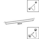 Titanium Piercing Connector Chains - SKU 75565