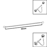 Titanium Piercing Connector Chains - SKU 75566