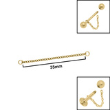 Titanium Piercing Connector Chains - SKU 75568