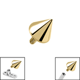 Titanium Cone for Internal Thread shafts in 1.6mm. Also fits Dermal Anchor - SKU 75594