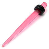 Acrylic Plain Stretcher - Straight 1.6-9mm 4mm, Pink