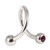 Steel Double Jewelled Spiral 1.2mm 1.2 / 8 / Purple - alternative image
