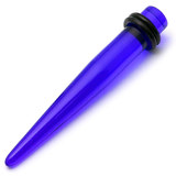Acrylic Plain Stretcher - Straight 1.6-9mm 6mm, Blue