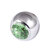Titanium Threaded Jewelled Balls 1.2x3mm - SKU 7826