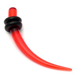 Acrylic Plain Claw Stretchers 2-8mm 4mm, Red