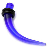 Acrylic Plain Claw Stretchers 2-8mm 5mm, Blue