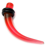 Acrylic Plain Claw Stretchers 2-8mm 5mm, Red