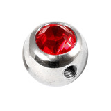 Steel Side-threaded Jewelled Balls 1.6x5mm - SKU 8307