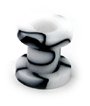 Acrylic Marble Screw Flesh Tunnel 6 / white