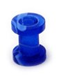 Acrylic Marble Screw Flesh Tunnel 5 / uv blue