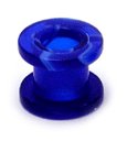 Acrylic Marble Screw Flesh Tunnel 8 / uv blue