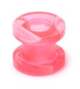 Acrylic Marble Screw Flesh Tunnel 8 / uv pink