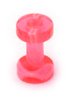 Acrylic Marble Screw Flesh Tunnel 3 / uv pink