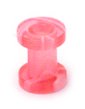 Acrylic Marble Screw Flesh Tunnel 5 / uv pink