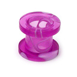 Acrylic Marble Screw Flesh Tunnel - SKU 8401