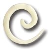Organic Stretchers OP6 - Bone - 6mm gauge