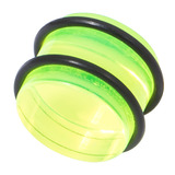 Acrylic Plug 12-24mm 12mm, Green