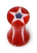 Acrylic Glitter Star Plug 3 / uv red
