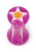 Acrylic Glitter Star Plug 4 / uv purple