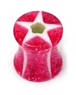 Acrylic Glitter Star Plug 10 / uv pink