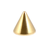 Zircon Titanium Cones (Gold colour PVD) - SKU 8930