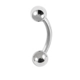 Steel Micro Curved Barbell 0.8mm and 1.0mm 1.0mm, 10mm, 2mm