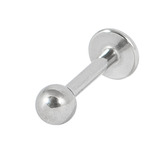 Steel Labrets 1.0mm, 1.2mm, 1.6mm 1.0mm x 6mm (2mm ball)