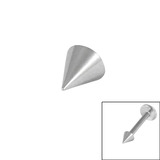 Steel Threaded Cones 1.0mm gauge. 3mm base x 3mm length