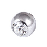 Steel Threaded Jewelled Balls 1.0x3mm - SKU 9211