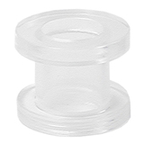 Acrylic Screw Flesh Tunnel 2-8mm 4 / uv clear