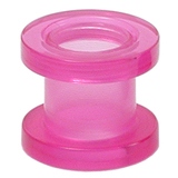 Acrylic Screw Flesh Tunnel 2-8mm 5 / uv purple