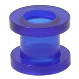 Acrylic Screw Flesh Tunnel 2-8mm 6 / uv blue