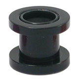 Acrylic Screw Flesh Tunnel 2-8mm 8 / black