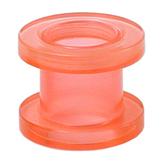 Acrylic Screw Flesh Tunnel 2-8mm 8 / uv pink