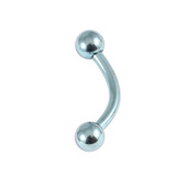 Titanium Curved Bar 1.6mm with 4-4 balls - SKU 9319