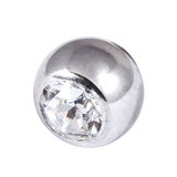 Titanium Threaded Jewelled Balls 1.6x4mm - SKU 9357