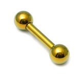 Titanium Barbell 1.6mm 6-16mm 9mm, 4mm, Gold