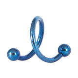 Titanium Spirals 1.6mm 10mm, Blue