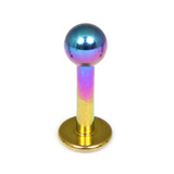 Titanium Labrets 1.6mm 1.6mm, 6mm, (4mm) Rainbow