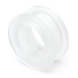 Acrylic Screw Flesh Tunnel 10-24mm 20mm, Clear