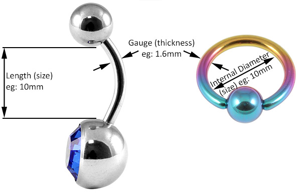 How to measure your body jewellery