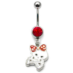 Skull & Bow Belly Bar