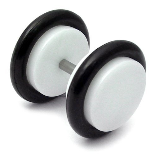 Acrylic Fake Plug - White