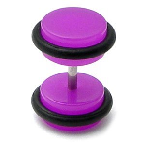 Acrylic Neon Fake Plug Purple